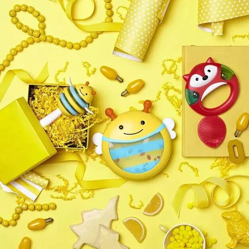 Baby Musical Toys Set for 6+ Months  Sensory Rattle Drum, Tambourine, Bee Shaker — image 2
