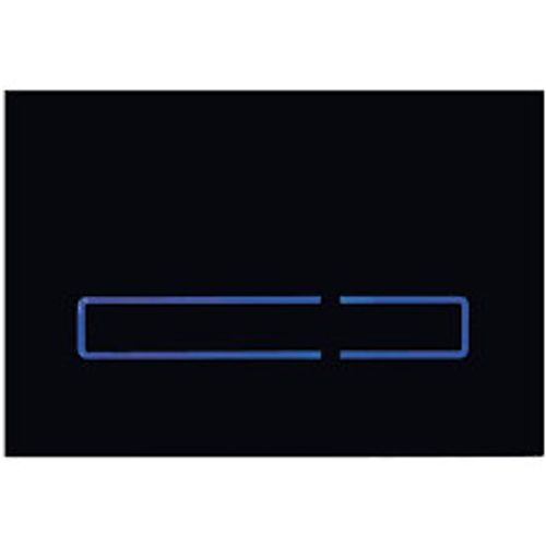 Black Touch Sensor Flush Plate Dual Flush Toilet Rhoper Rhodes -TR9016-Pneumatic