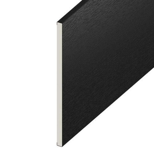 Black Ash uPVC Flat Board 150mm x 1m 9mm Plastic Utility Board Trim — image 1