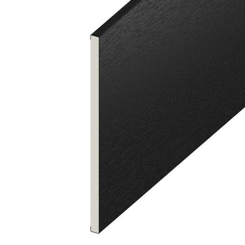 Black Ash uPVC Flat Board 150mm x 1m 9mm Plastic Utility Board Trim