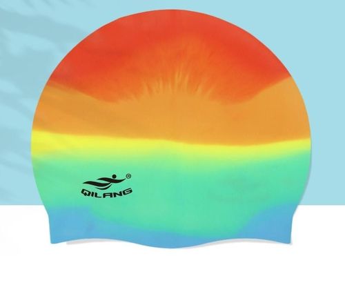 Silicone Swimming Cap Adult Kids Waterproof Swim Hat Men Women Long Hair Protect — image 1
