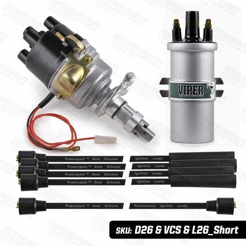 Electronic Distributor Ford 100E Consul Anglia Prefect 8mm HT Leads Viper Coil