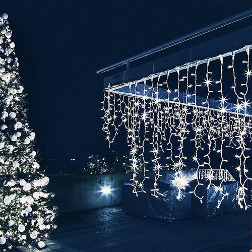 Xmas Outdoor christmas lights LED Icicle Lights,Low voltage,8 Modes with Memory — image 3