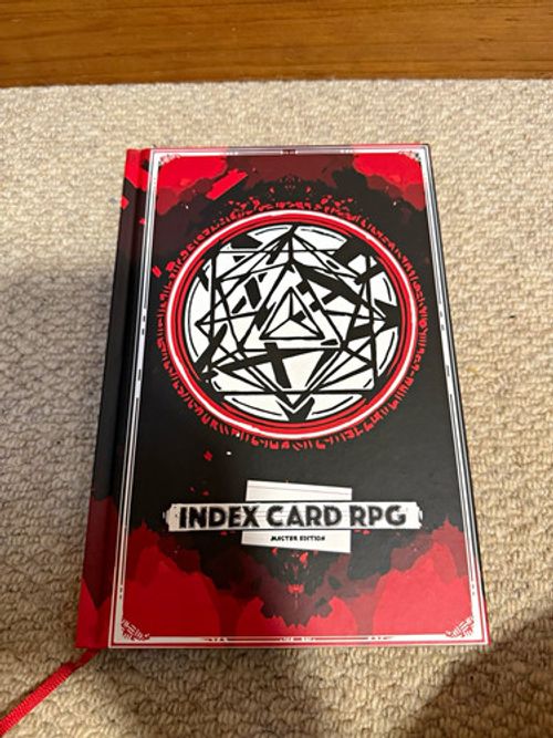 Runehammer Index Card RPG Master Edition Hardcover Rulebook