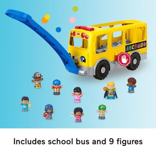 Fisher-Price Little People Toddler Toy Big Yellow School Bus & Community Heroes — image 5