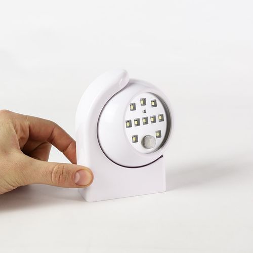 Battery 360° PIR Motion Sensor LED Outdoor White Security Wall Welcome Light — image 14