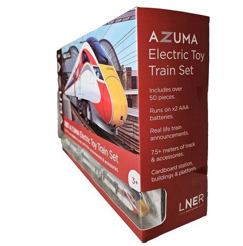 LNER Azuma Electric 5 Coach Toy Train Set with 50+ Pcs & 7.5m Track for Age 3+ — image 11