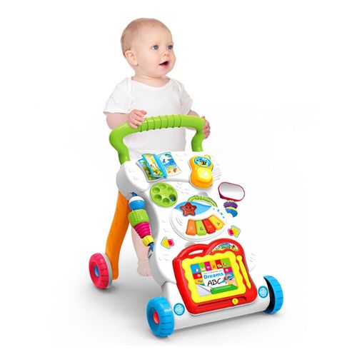 2in1 Baby Walker First Steps Activity Bouncer Musical Toys Car Along Ride On  Go — image 11
