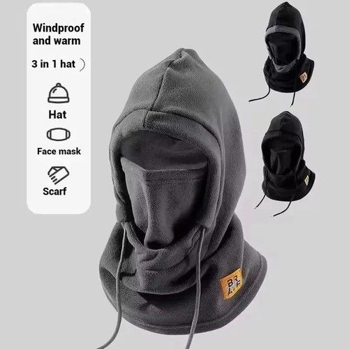 Winter Thermal Fleece Balaclava Face Mask Neck Warmer Windproof Cycling Hat