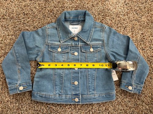 NWT Old Navy Jean Jacket Toddler Size 3T Medium Wash — image 2
