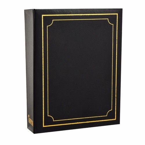 Arpan Plain 6'' X 4'' Photo Album with 200 Pockets Black, Blue or Burgundy