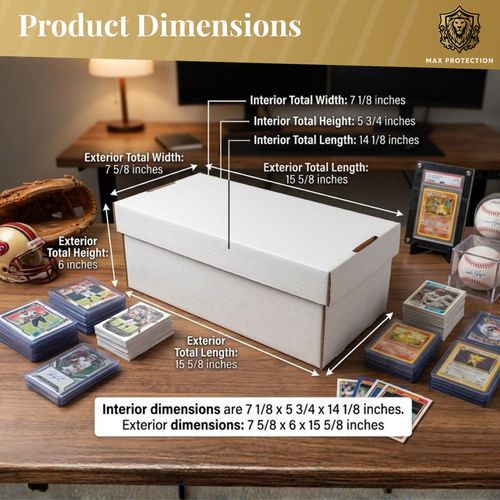 25ct Max Protection Graded Card Storage Box - 2 Row Slab Storage Box for PSA BGS — image 3