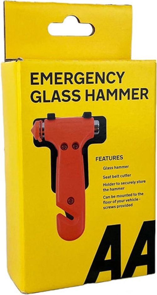 AA Emergency Car Window/Glass Hammer Seatbelt Cutter Rescue Tool AA6240 -