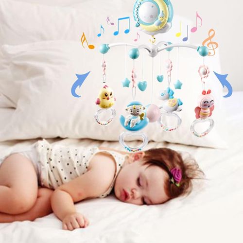 Baby Crib Mobile 4-in-1 with Star Projector, Night Light, Music & Remote — image 5