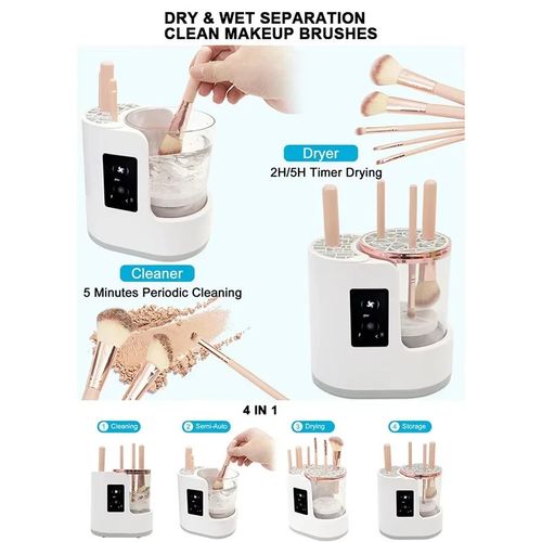 Electric Makeup Brush Cleaner Machine Portable Automatic USB Cleaning Tool Dryer — image 8