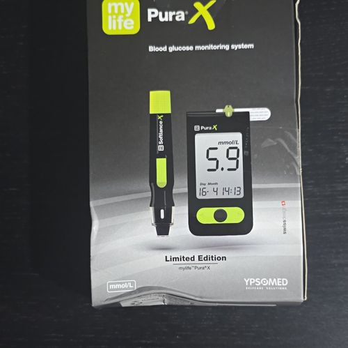 mylife Pura X Limited Edition Glucose Monitor mmol/L USB Case +10 Strips — image 1