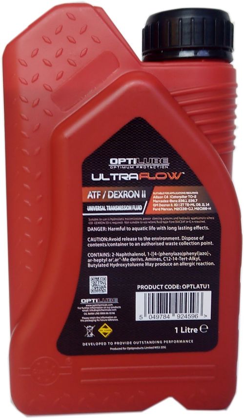 Automatic Transmission Fluid Universal ATF Dexron 2 II 1 Litre Optilube — image 3