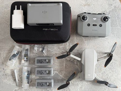 DJI Mini 2 Fly More Combo with hard shell carry case.