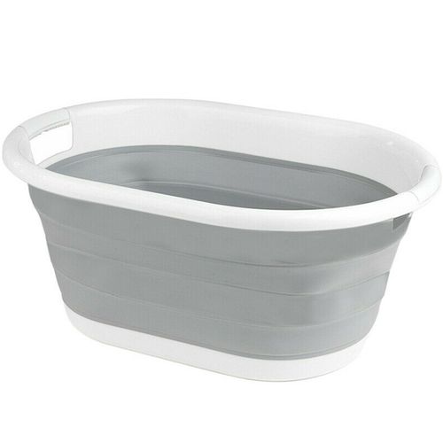 LARGE POP UP FOLDING COLLAPSIBLE LAUNDRY BASKET SPACE SAVING CLOTH WASHING BIN — image 2