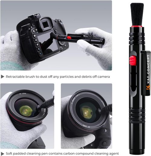 K&F CONCEPT 10-in-1 Camera Cleaning Kit with Lens Pen, Air Blower ,Cloth, Liquid — image 8