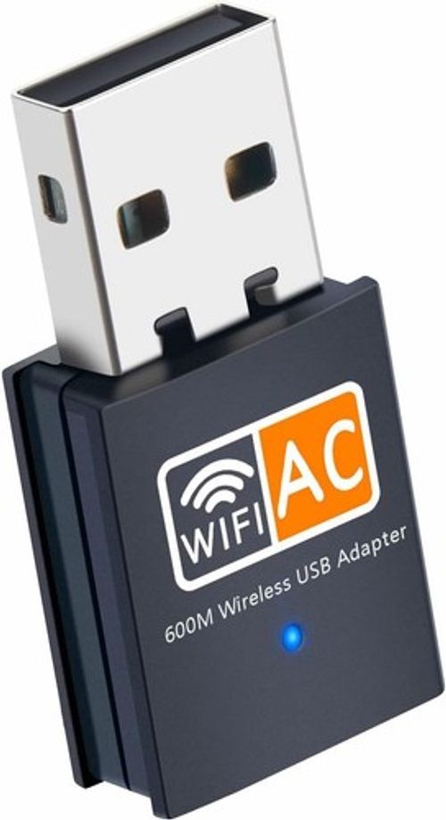 AC600 Dual Band Mini USB WiFi Adapter 2.4/5GHz for PC Laptop