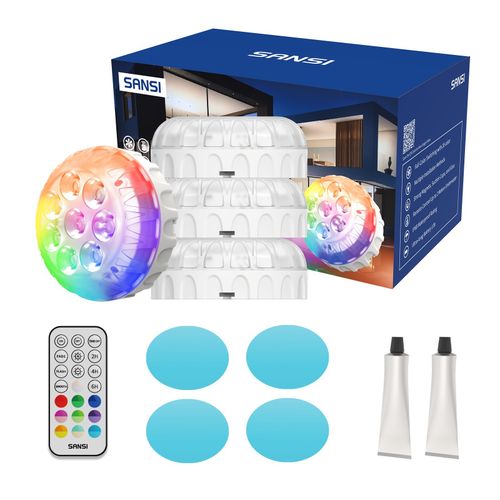 4PCS SANSI LED RGBW Pool Lights With Remote for Above Ground Swimming Pool IP68 — image 14