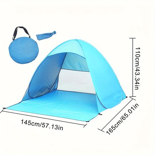 Pop Up Beach Tent Automatic WaterProof  190T Protection Sun Shelter 2-3 Man UK — image 6