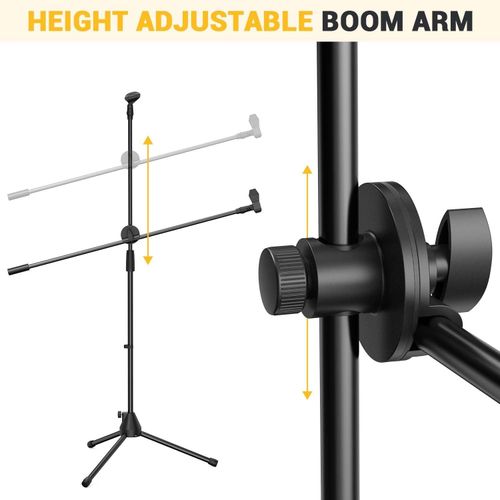 Professional Adjustable Microphone 360 Degree Stand Boom Arm Holder Tripod Stage — image 9
