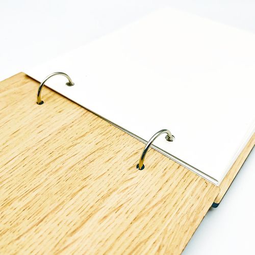 Wood Red Watercolour Photo Album Wedding Day Memories Keepsake Book — image 2