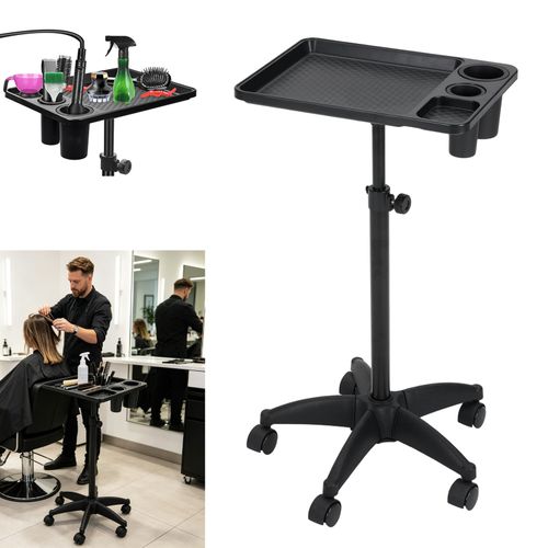 Salon Spa Instrument Tray Beauty Tattoo Rolling Trolley Cart Work Station Wheels — image 11