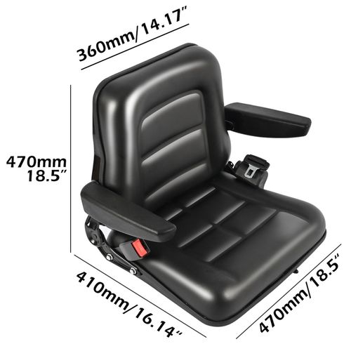 Adjustable Universal Suspension Seat TRACTOR Dumper Forklift Mower Plant Digger~ — image 2