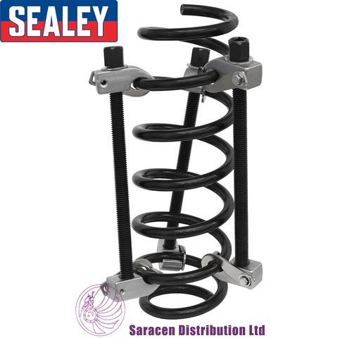 SEALEY 3 PIECE COIL SPRING COMPRESSOR SET, WITH SAFETY HOOKS - AK384