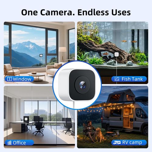 AKIYO 3MP 2K Indoor Window Camera Safeview WiFi Security 2 Packs, White — image 8