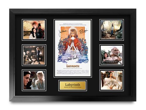 Labyrinth Signed Large A2 Musical Framed Printed Autograph Memorabilia Gift — image 1