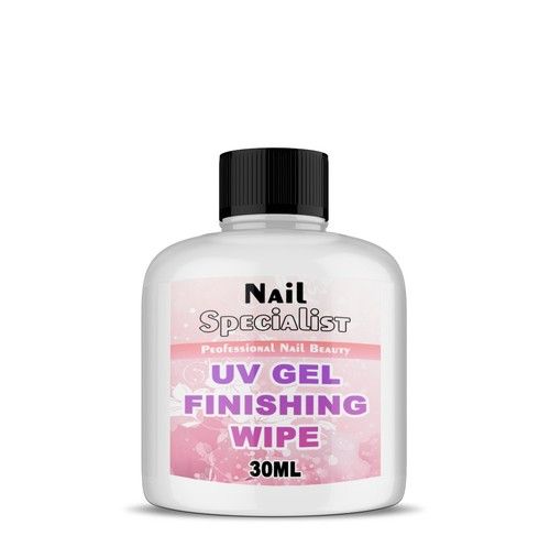 UV Nail Gel Finishing Wipe, Sticky Residue Remover, Cleanser, Brush Cleaner UK