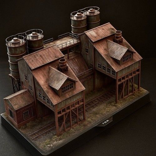 Twin Hopper  Loader.. Model Railway Scenery.. N-Gauge 