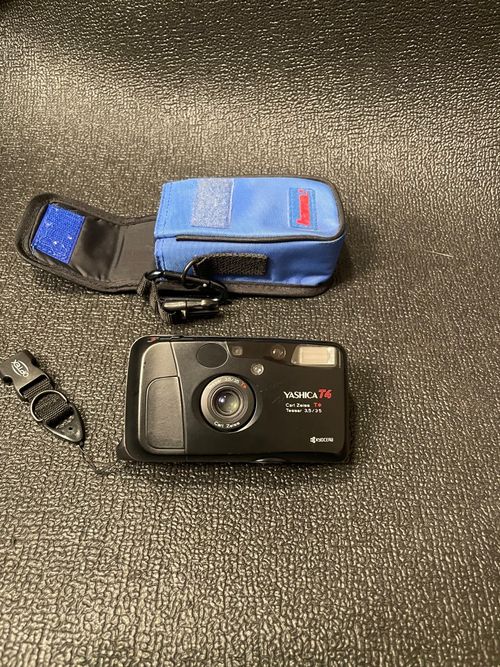 Yashica T4 - 35mm film camera - Near Mint - Battery + Film Tested - See Video — image 1