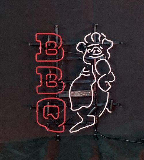 BBQ Sign Beer Bar Restaurant Decor Wall Sign Artwork  Neon Sign Light 24"x20" — image 3