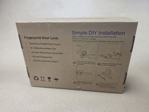 Smart Fingerprint Door Lock Model CA-02 Secure Easy Installation Bnib (S3) — image 3