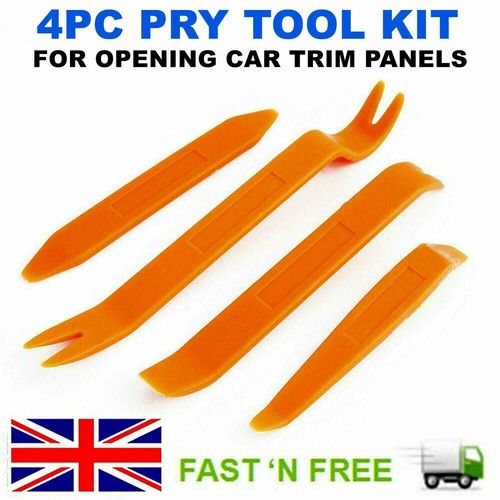 4Pcs Car Trim Radio Removal Tool Kit Panel Door Pry Dash Interior Clip Set UK