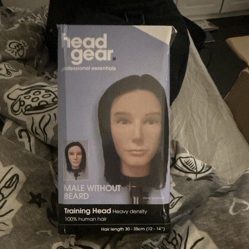 Head gear professional essentials, training head, man without a beard 