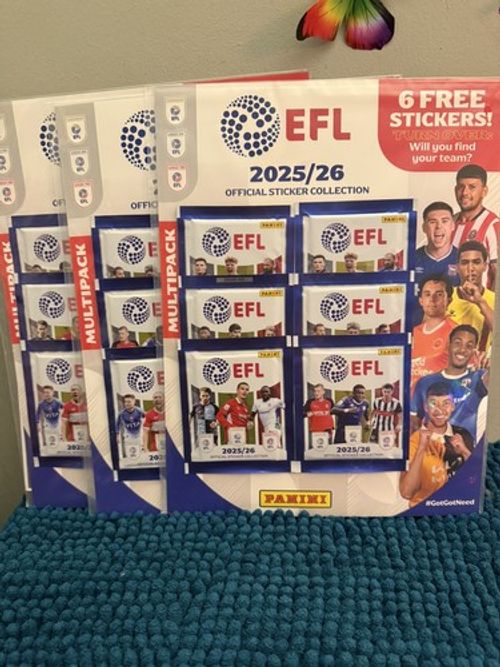 Panini EFL Official Stickers Collection 2025/26 Brand New all 72 Teams
