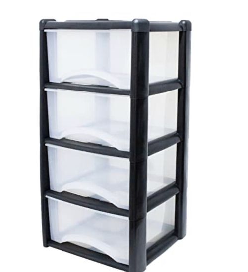 Large Plastic 4 Drawer Storage  Drawer Tower for Schools, Offices Home Room Toy  — image 2