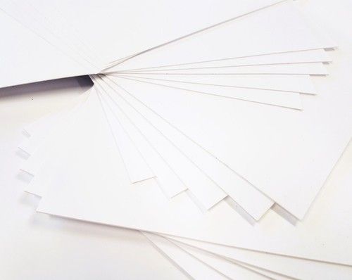 Plasticard Sheet White Matt High Impact Polystyrene HIPS 0.25 0.50 0.75 1mm