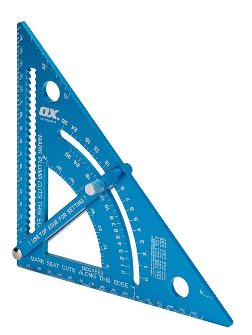 OX Pro 180mm Adjustable Aluminium Rafters Square Roofers Measuring Tool Square — image 2