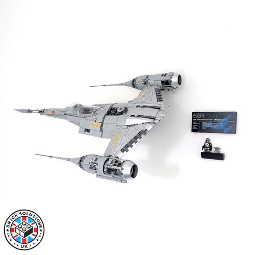 Wall Mount Set for LEGO Star Wars (75442) UCS The Mandalorian's N-1 Starfighter