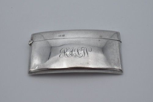 Antique Sterling Silver Card Case 1919