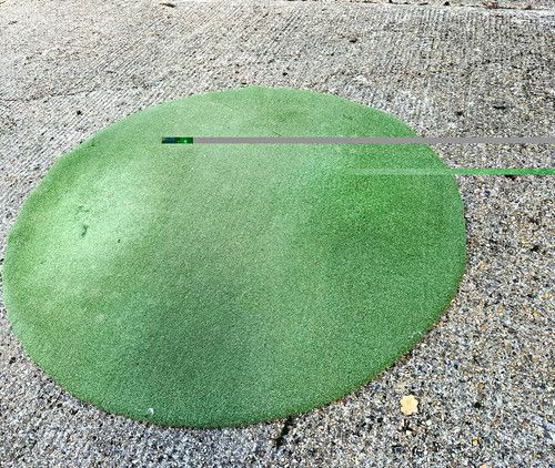 Green Golf Swing Practice Mat for Adults, Beginner Outdoor Training, 1 Mat
