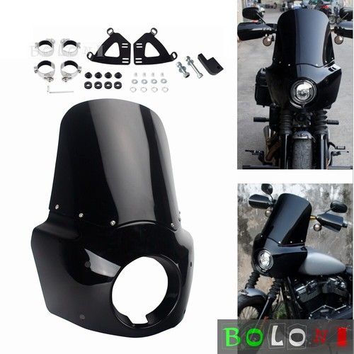 For Harley Dyna Street Bob FXDB 2006-2017 Headlight Fairing & Windshield Kit