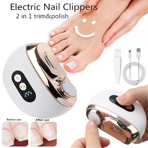 Electric Toe Nail Clippers For Thick Nails Nail Trimmer Cutter USB Rechargeable. — image 1